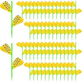 Boromine Fruit Fly Traps - 60 Pack Yellow Sticky Traps for Plants
