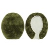 Moss Green Bathroom Rug, Absorbent Non Slip Microfiber Bath Mat