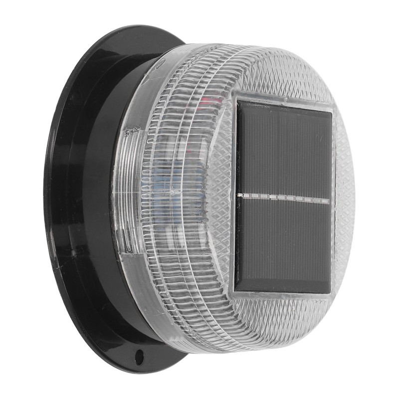 Solar Warning Light 6 LED Beads Red Blue Alternate Waterproof