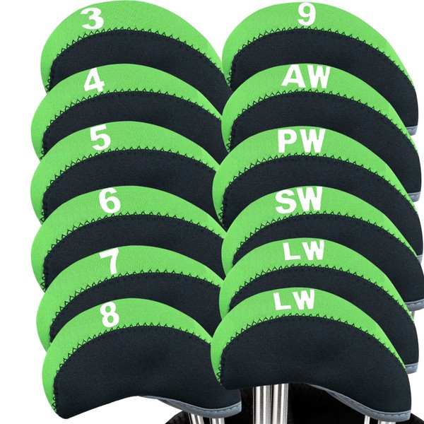 Golf Iron Head Covers Neoprene numbers Value 12 Pcs Set,