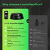 LuminPacific UVB Reptiles Light with Remote, UVA UVB FR Lamp