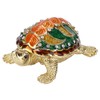 Turtle Trinket Box Turtle Band Jewelry Trinket Box with Painted
