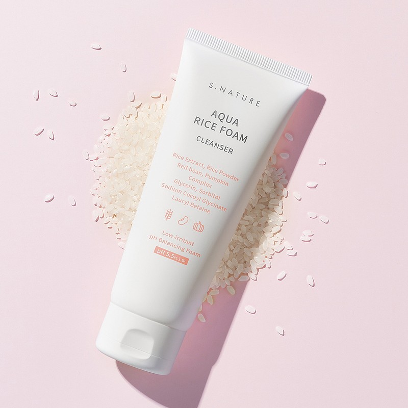 Esnature S-Nature Aqua Rice Mildly Acidic Cleansing Foam 80ml /