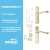Wright Products VCA112PB Castellan Surface Lever Mount Latch with Deadbolt