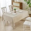 LUOLUO Tablecloth Rectangular Waterproof Faux Linen Table Cover Kitchen Cafe