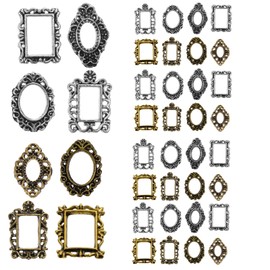 FRCOLOR 40Pcs Retro Nail Charms 3D Alloy Nail Hanging Ornaments DIY Art Decorations Accessories for Salon