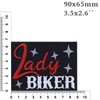 Lady Biker Sew-On Biker Girl Iron-On Patch Biker Patch Iron-On