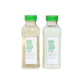 Briogeo Superfoods Matcha, Apple + Kale Hair Pack, Supports Healthy, Balanced Hair and Scalp, Shampoo and Conditioner for All Hair Types and Textures, Vegan, Cruelty-Free, 2 x 12.5 fl oz
