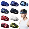 9 Pack Sports Headband for Men Sweat Headband Running Headband