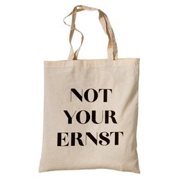 tradercat Jute Bag Printed Vintage Funny Saying Fabric Bag Printed for Shopping Jute Bag Aesthetic as a Fashion Accessory Jute Bag Saying, 100% Cotton (Not Your Ernst), Natural Beige