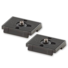 DANGER BUDDIES Tripod Mount for Manfrotto Tripod - Quick Release Mounting Plate with 1/4" 1/4-20 Stainless Steel Mounting Screw and Rubber Grip - Compatible with PL200 RC2 - (Black)