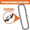 4 Pieces 6 inches Mini Chainsaw Chains, Set of 4,