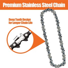 4 Pieces 6 inches Mini Chainsaw Chains, Set of 4, 6'' Cordless Chainsaw Blade Chain Replacement for Tree Trimming, Courtyard, Patio, Gardening Electric Saw, Power Tool Replacing Parts, 4 Pieces