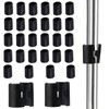 Moicstiy 50pack 7/8 Inch Wire Shelving Shelf Lock Clips, Plastic