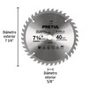 Pretul ST-740P, Disco sierra 7-1/4" para madera 40 dientes centro