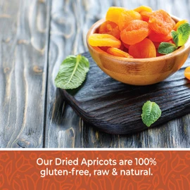 Dried Apricots No Sugar Added, 1 Pound. Turkish Apricots Dried Fruit, Dry Apricot Bulk, Apricots. All Natural, Non-GMO.