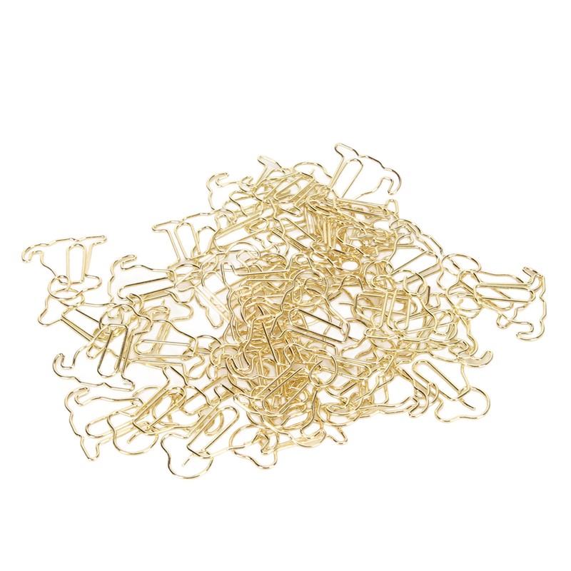 100pcs Dog Shape Paper Clips Improved Slip Resistance Rust Proof