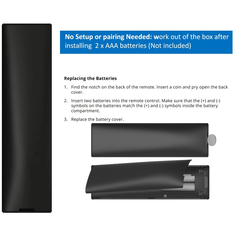 Universal XRT136 Remote Control Works for All Vizio Smart TV