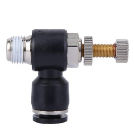 Hilitand CO2 Air Adjuster, Air Pipe Adjustable Joint C02 Gas Nozzle Valve Engraving Machine Nozzle Air Valve (Trachea 6mm/Thread Diameter 9.7/Adjustable)