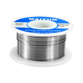 MAIYUM 63-37 Tin Lead Rosin Core Solder Wire for Electrical Soldering (0.6mm 50g)