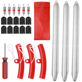 23 Pcs Tyre Levers Tool Set, High Strength Steel Tyre Levers for Bicycles, Bike Tyre Levers, Tyre Levers Motorcycle, Motorbike Tyre Levers, Motorcycle Tyre Changer for Motorcycle, Bicycle, Cart