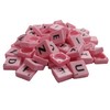 Trimming Shop Light Pink Plastic Tiles with Black Letters &