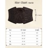 Scarlet Darkness Renaissance Corset Belt for Women Lace Overlay Front