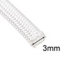 uxcell Insulation Braid Sleeving, 9.8Ft-3mm High Temp Fiberglass Sleeve White