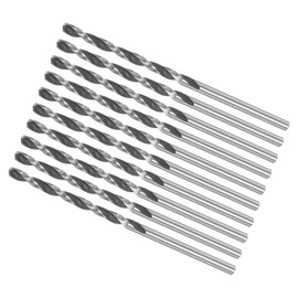 CoCud Micro Drill Bit 2.75 mm Drill Bit Diameter 70 mm Total Length 6542 High-Speed Steel Fully Ground Turned Drill Bit (Application: for Copper Metal Wood) Pack of 10