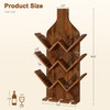 Hoctieon Wine Rack Wall Mounted, 6 Bottles Wood Wine Rack