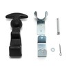 QWORK 2Packs 4.7 inch T-Handle Draw Latches with Brackets, Rubber