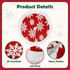 DMSELL Christmas Tree Skirt Red and White 90cm/36in, Large Christmas