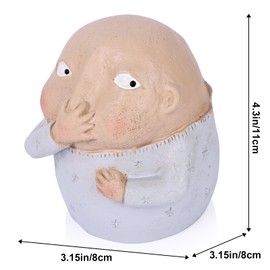 Boy Holding Nose Bathroom Statue,Shelf Sitters and Funny Bathroom Signs,Unique Decor for Home,Art for Bathroom Nick Nacks for Shelves Decor,Suitable for Bathrooms, Toilets, Funny Places (S, Boy-B)