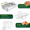 E-far Roasting Pan, 16 x 11.5 Inch Stainless Steel Turkey
