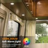 RVsmattly 8 Pack DC12V RV Interior Lights,4.5in Led Puck Light,Surface