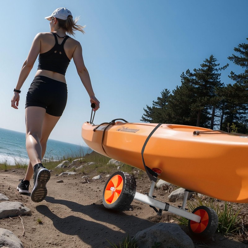VEVOR Kayak Cart, 230 lbs Load Capacity, Canoe Cart Dolly