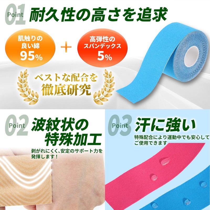 [Supervised by Active Chiropractor] Taping, Kinesio, 2.0 inches (50 mm)