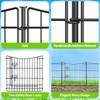 INJOPEXI Garden Fence 12 Panels 23.6ft(L)×24in(H) Decorative Garden Fences with
