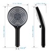 OFFO Matte Black Handheld Shower Head, 6-Mode High Pressure, 5"
