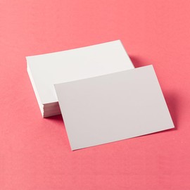 Papa Prints Blank Postcards Pack of 100 Note Cards 3 x 5 inches Plain White Card Small Card 300 gsm for Index Note Printable Message Cards, Multi Purpose cards