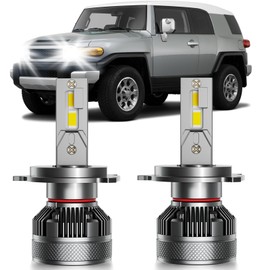 HUOKEDS Fits for Toyota FJ Cruiser 2007-2014 Hi/Lo Dual Beam Lights, 2pcs Super Bright 6000K White Hi/Lo Dual Beam Lights Blubs Package