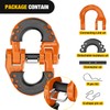 Nilight Safety Chain Connector Link, 1/2In Tow Hitch Hammerlock Coupling