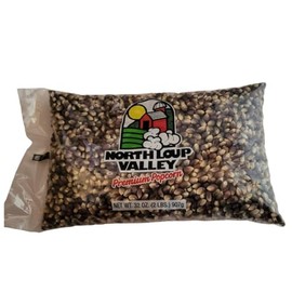 Popcorn County USA | Blue Un-Popped Popcorn | Blue Kernels Pop White, Small & Crunchy | Non GMO and Gluten Free | Made in Nebraska | 2 lb Bag (1 Pack, Blue)