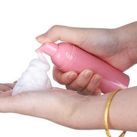 6 Stück Schaumseifenspender Leer 60ml, BetterJonny Reisegröße klar Leere Flasche 60ml Schaum Pumpe Schaumpumpe Flaschen Pumpflasche Schaum Plastik Reisen Nachfüllbare Reiseschaumbehälter, Rosa