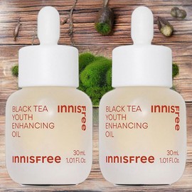 Innisfree Oil Pack Olive Oil Facial Oil New Black Tea Youth Enhancing Oil 2pcs 30ml / 이니스프리 오일팩 올리브오일 페이셜오일 New 블랙티 유스 인핸싱 오일 2개 30ml