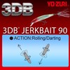 Yo-Zuri 3DB Jerkbait Suspending Lure, Prism Shad, 3-1/2-Inch