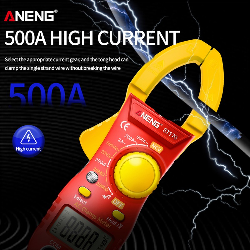 ANENG ST170 Smart Clamp Meter 1999 Counts Auto-ranging Digital Multimeter
