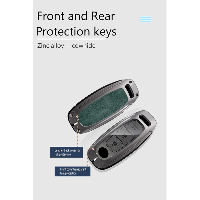 HIBEYO Smart Key Fob Cover Compatible with 2023 2024 2025