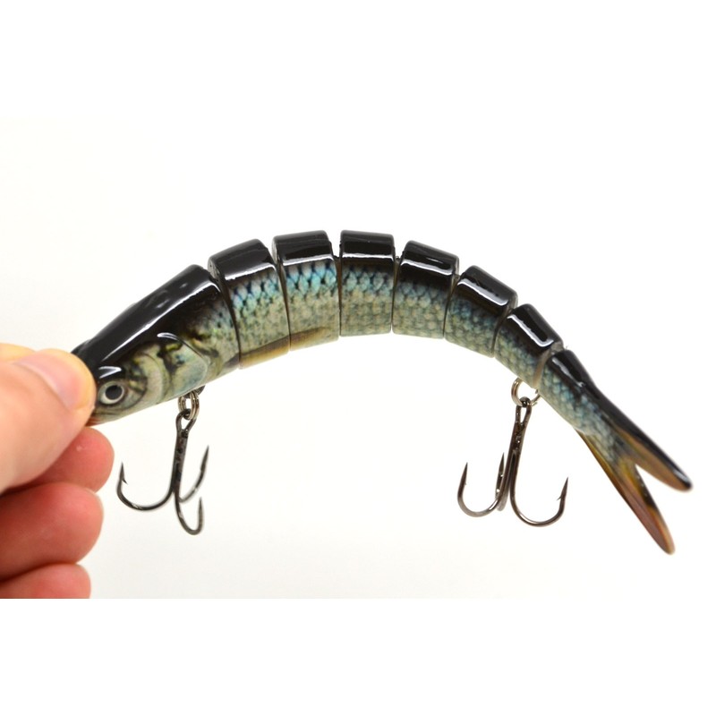 FISHIN ADDICT Roach Multi Jointed Fishing Lure Swimbait Silver Roach