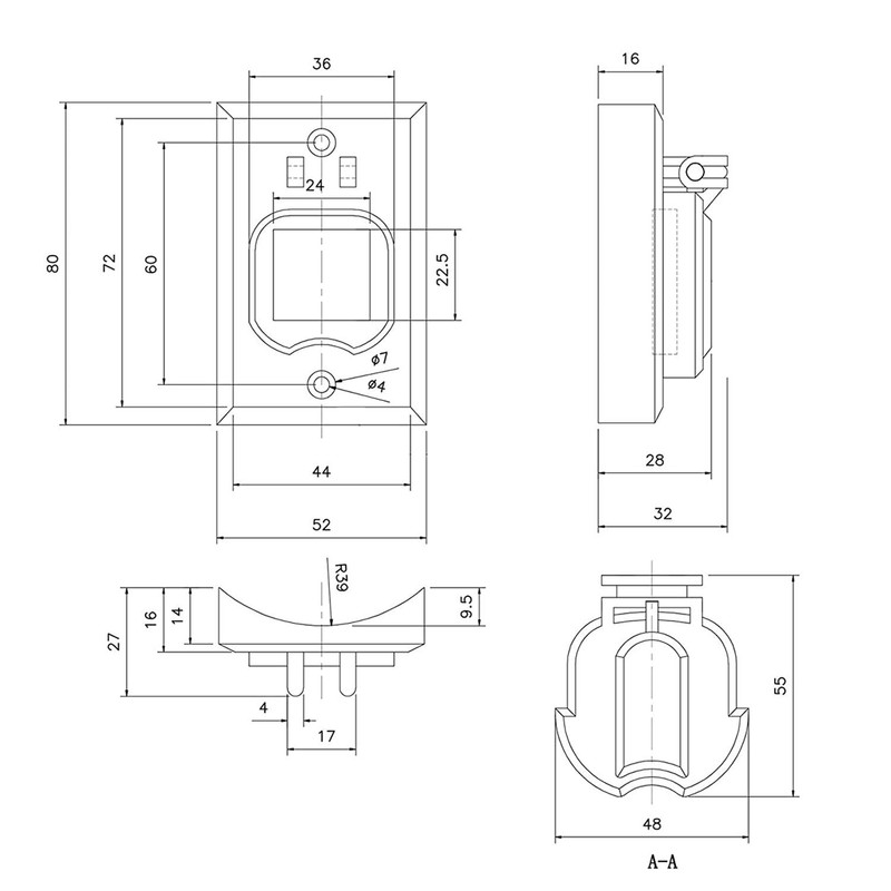 Grounded Convenience Outlet for Outdoor Lamp Post, Briidea 125V 15A